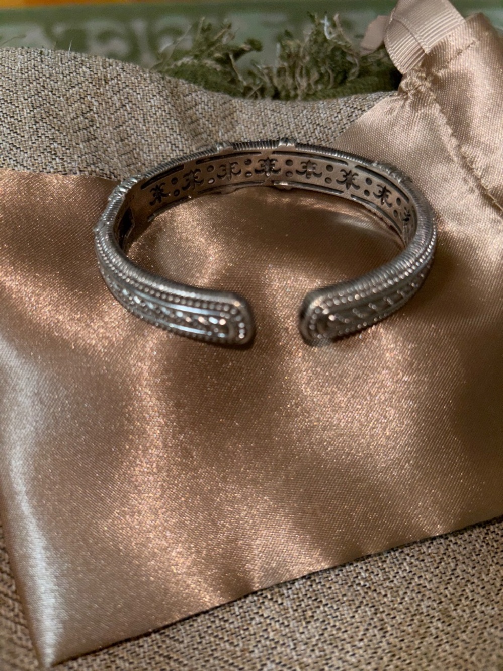 Judith ripka cz silver bracelet - Picture 3 of 5